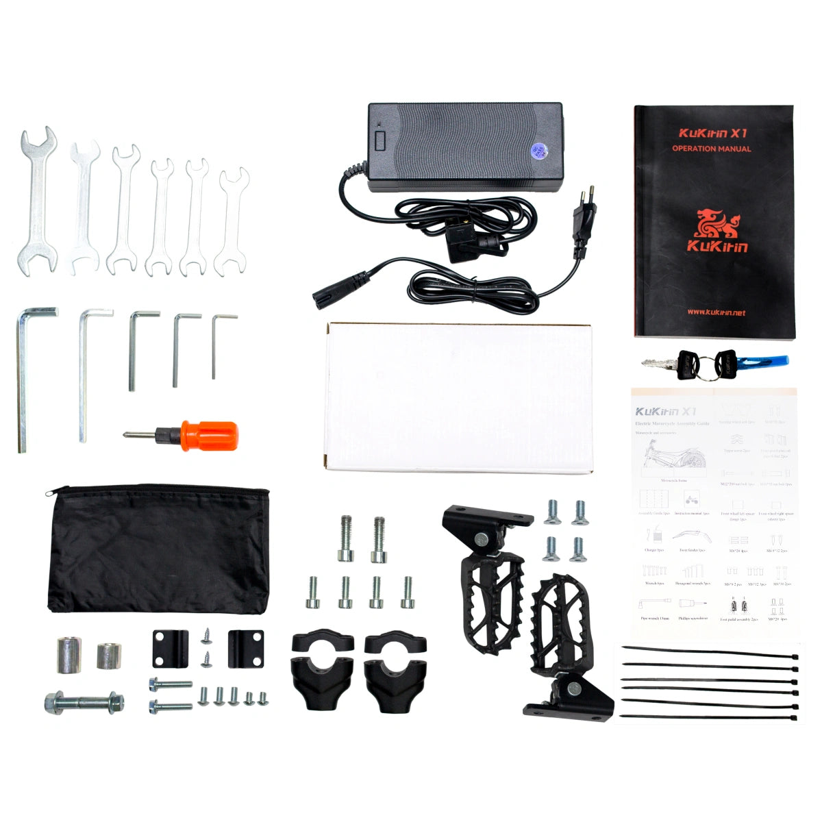 KuKirin X1 Electric Off-Road Motorcycle | 2000W Peak Power | 48V 20.8Ah Removable Battery | 50KM/H Max Speed | 12/14-inch Off-road Tires