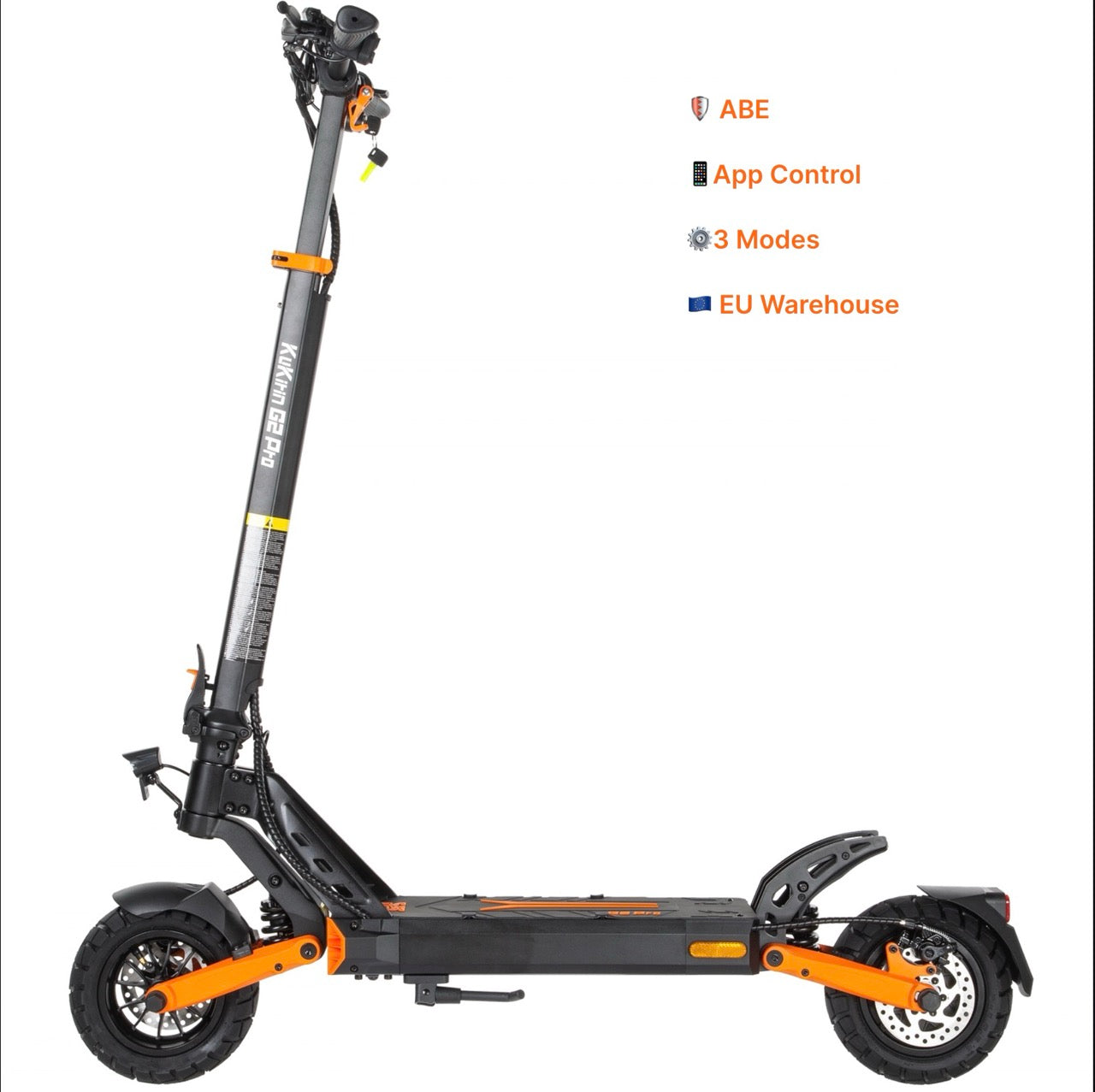 KuKirin G2 Pro ABE 2026 Road Legal Electric Scooter 500W Brushless Motor | 48V 15.6Ah Battery | 65KM Long Range