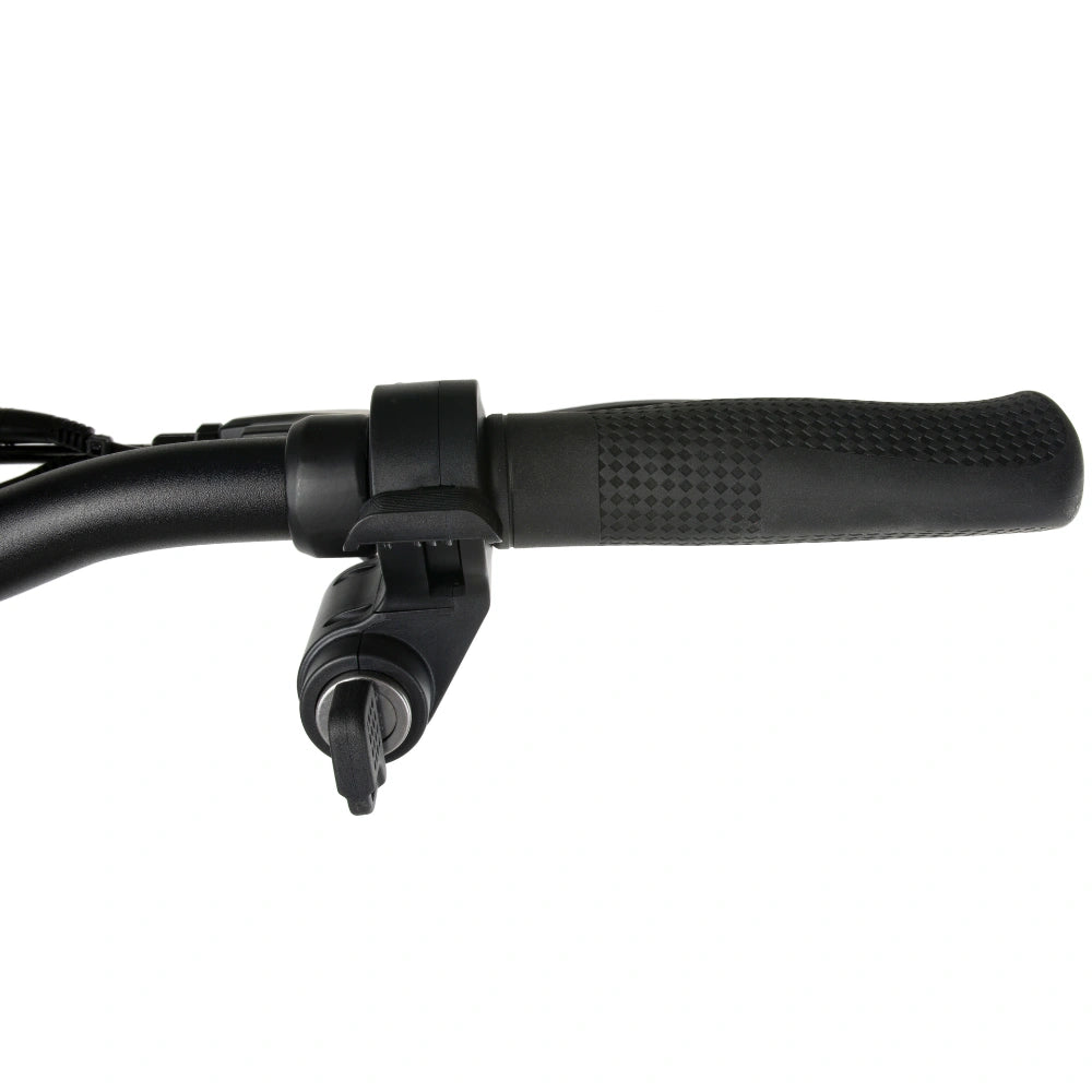 Anti-slip rubber handle grip and twist throttle control of KuKirin G2 Pro city electric scooter, ergonomic riding design