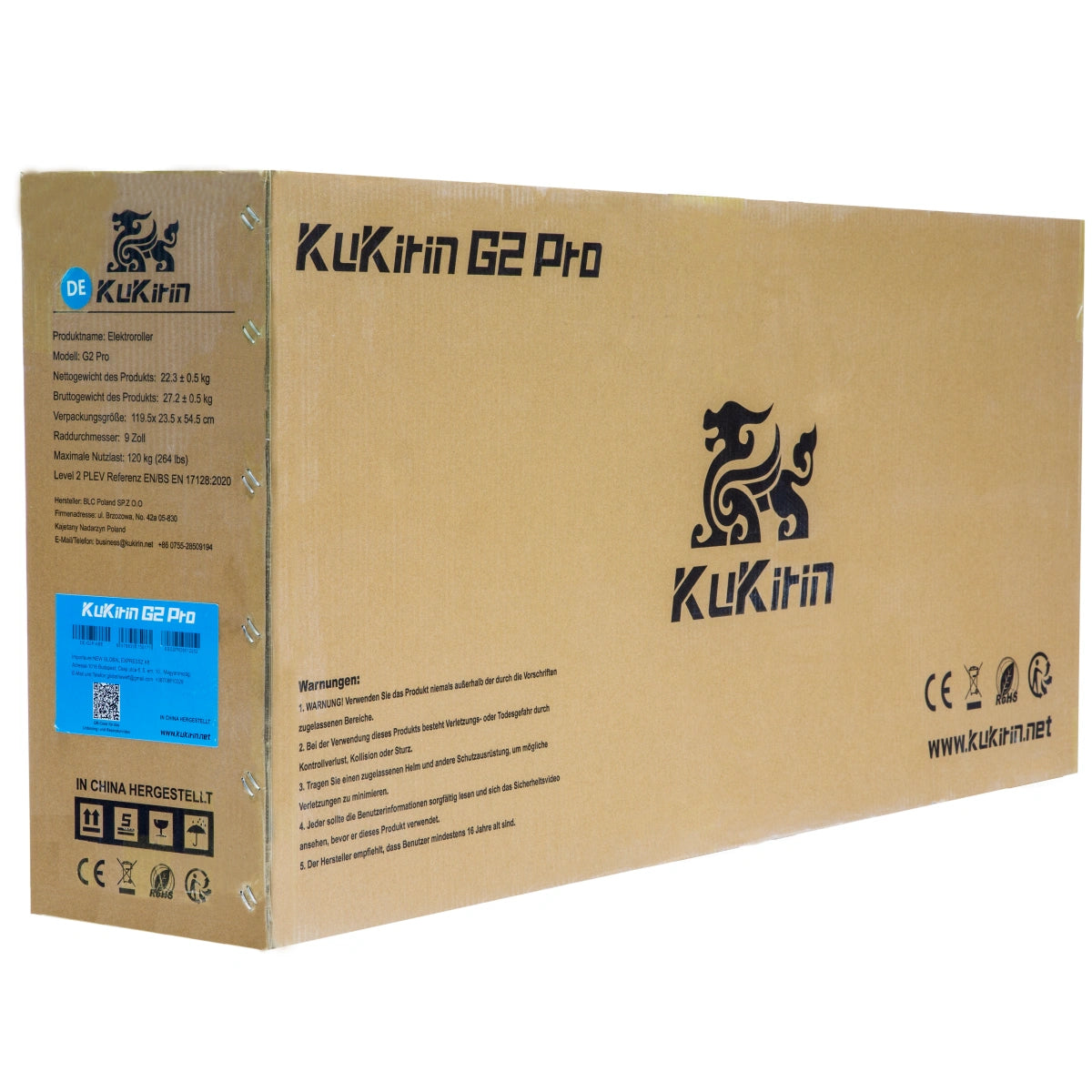 KuKirin G2 Pro ABE 2026 Väglegal elsparkcykel