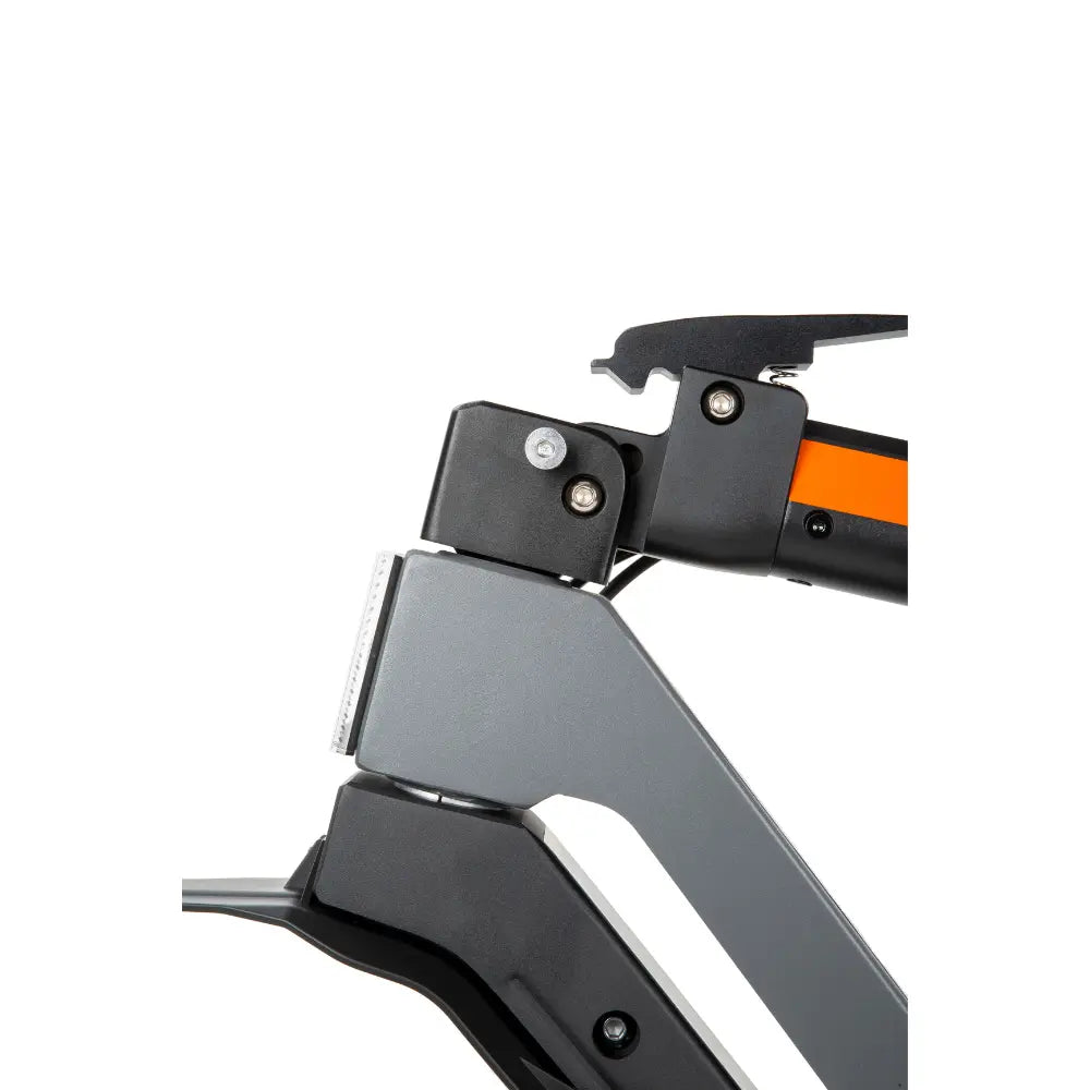 Closeup of folding hinge and lock mechanism on 2026 Kukirin G2 scooter