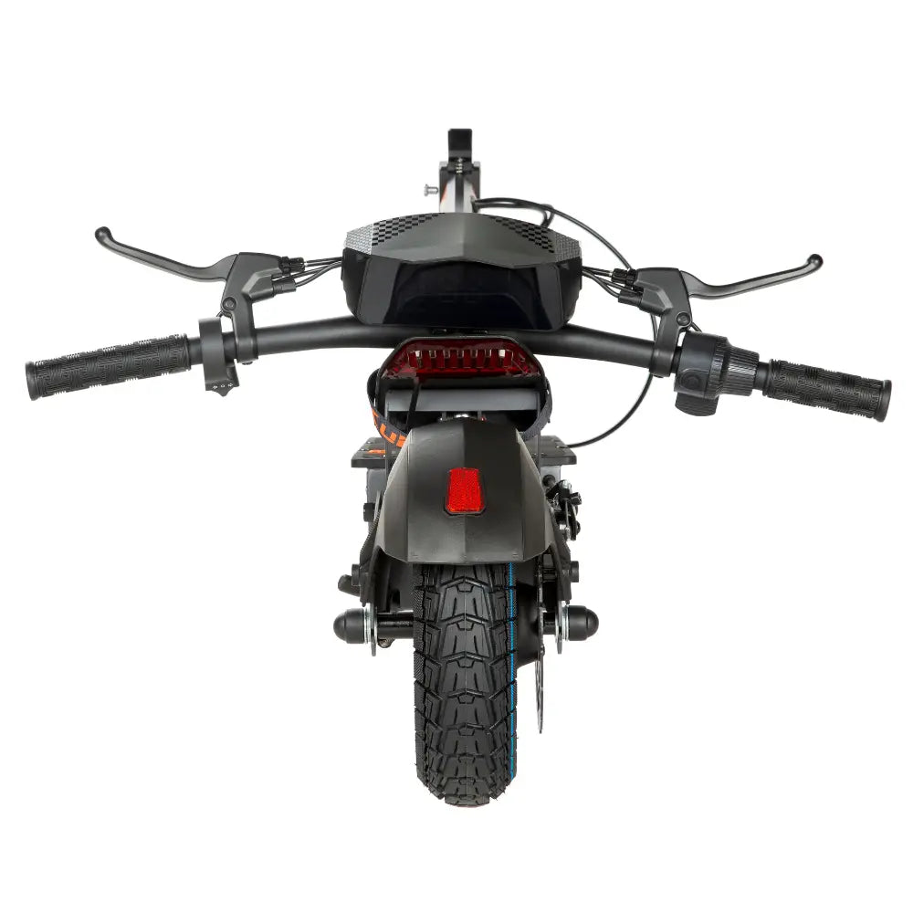 2026 New Kukirin G2 electric scooter folded rear view with taillight and rear wheel