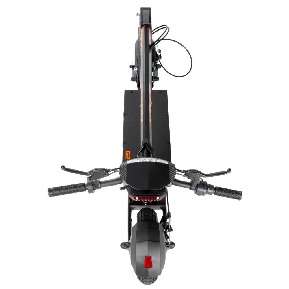 2026 New Kukirin G2 electric scooter folded top-down overhead view